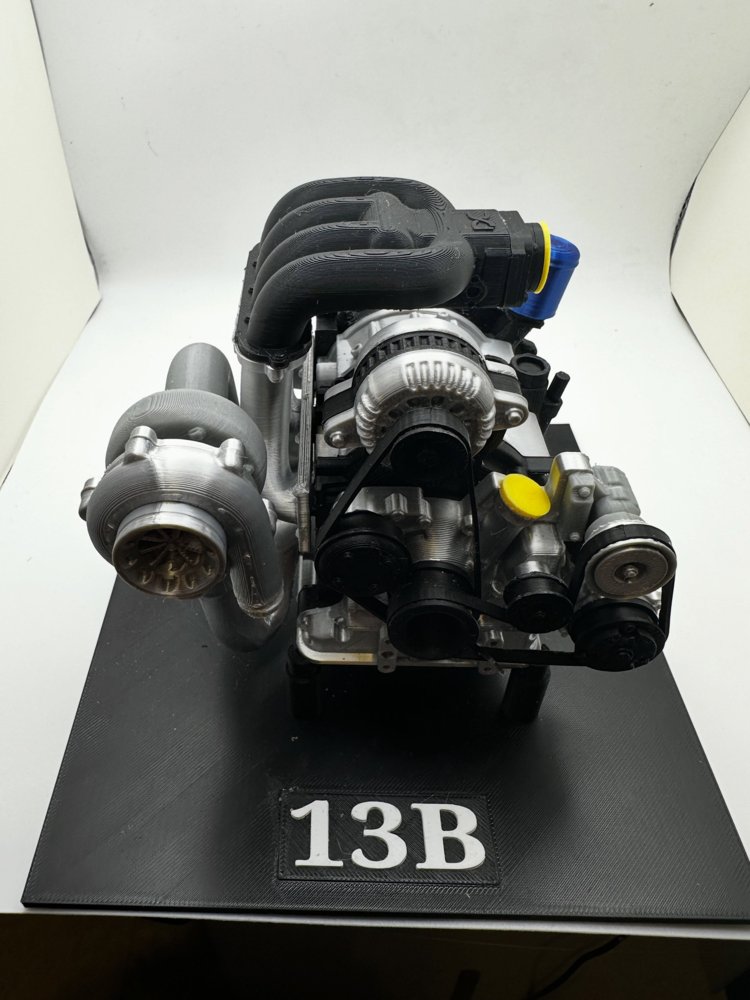 Detailed 13B rotary engine model